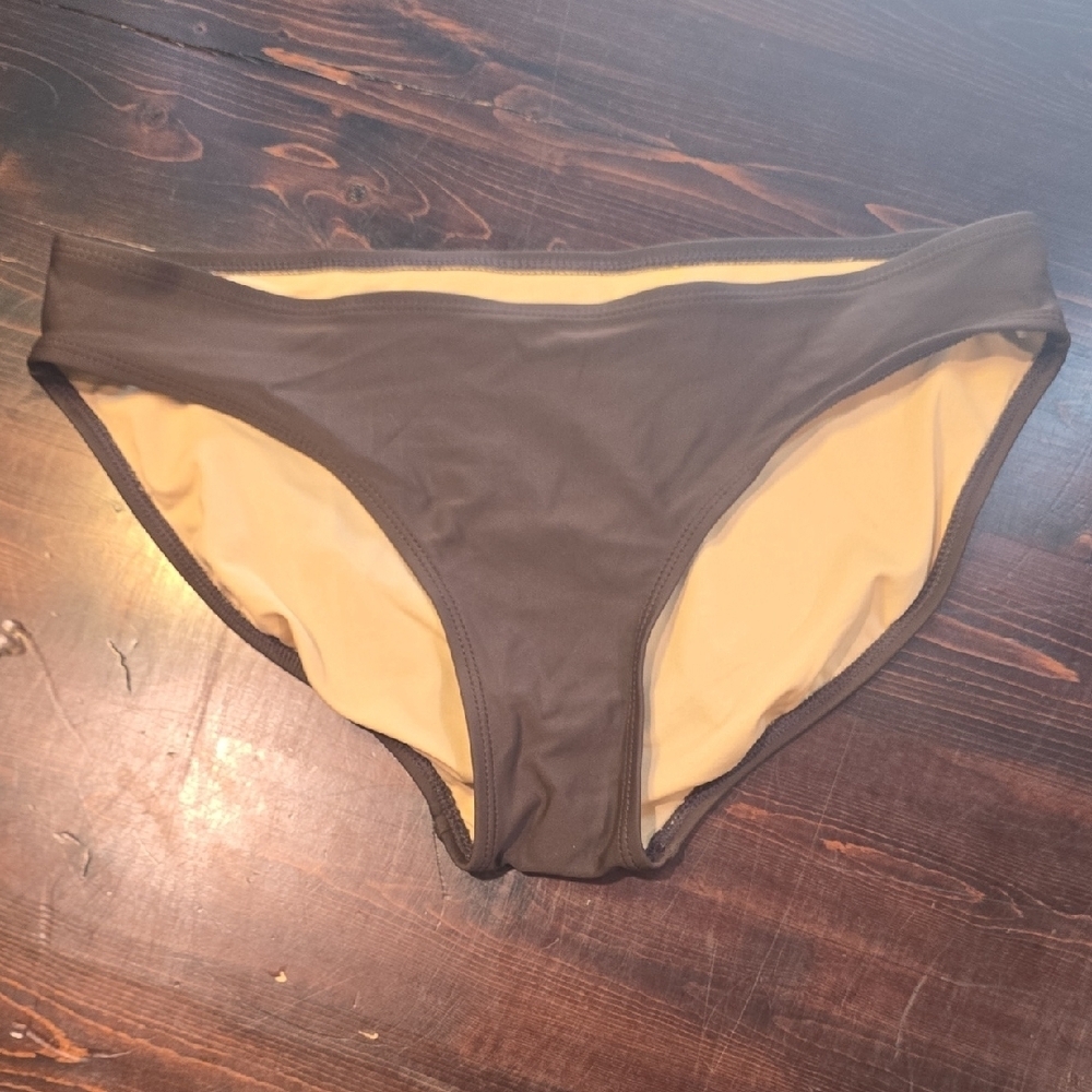 Ativa Women’s Solid Brown Bikini Bottoms - Size 8